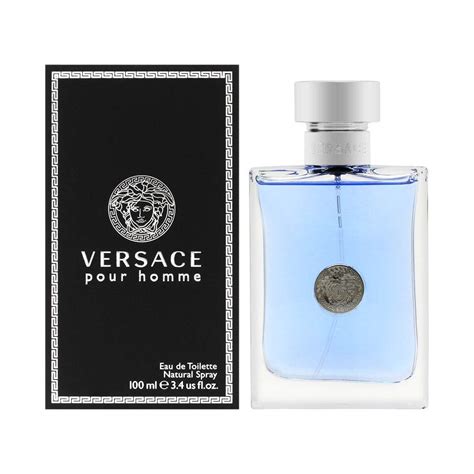 eau de toilette natural spray masculino|Versace Pour Homme Eau De Toilette Natural Spray, 3.4 Fl Oz.